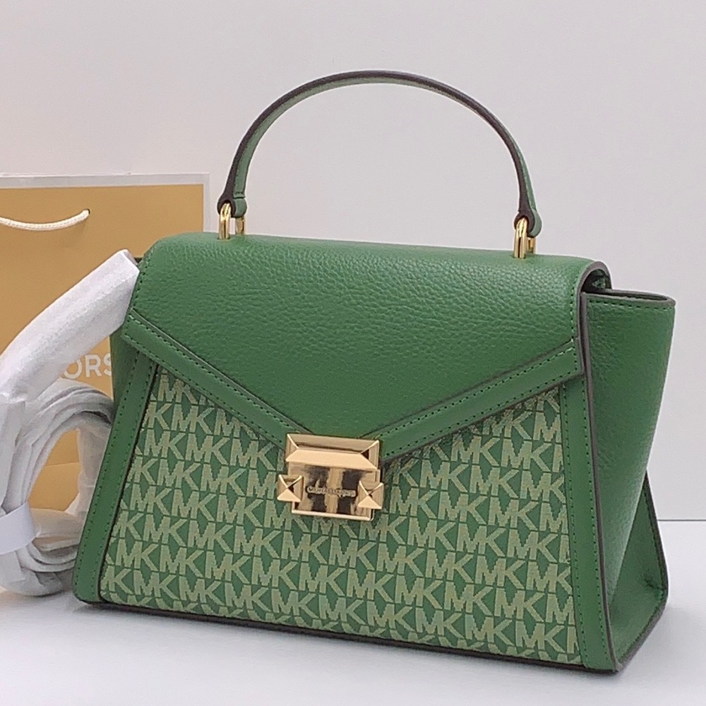 MICHAEL KORS
Whitney Medium Flap TH Satchel
Fern Green 
NWT - Picture 2 of 16